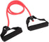 Resistance Exercise Band - Stretch Rubber Tube Workout Fitness with Comfortable Handles for Yoga Gym (Red)