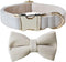Love Dream Bowtie Dog Collar - Velvet Dog Collars with Detachable Bowtie, Adjustable for Small Medium Large Dogs