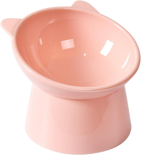 Raised Cat Bowl, Elevated Feeding Bowls with Stand, Anti Vomit Tilted Cat Food Bowl for Pets