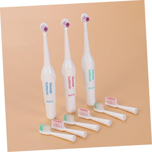 VANZACK 3pc Professional Electric Toothbrush for Pets Portable Random Color and Gums Durable Acoustic Cleaning for All