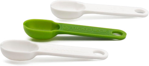 TickCheck Tick Remover Spoon - 3 Pack Lightweight Tick Remover Tools with Free Tick ID Card & Carabiner