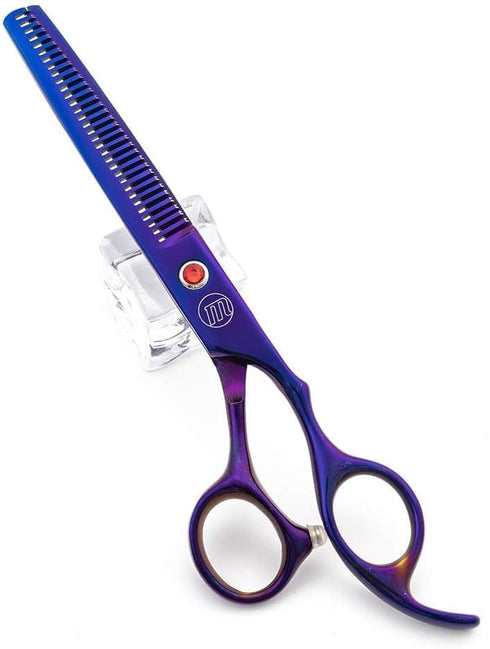 7.0" Set, 4-pieces Moontay Professional Dog Grooming Scissors Straight, Upward Curved, Downward Curved