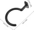 Billiard Table Side Hook and Wear-resistant Pool Cue Rack Metal Wall Mount Hook with Screws for Snooker and Pool Table