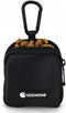 Waterproof Dog Training Treat Pouch with Built-in Poop Bag Dispenser, Adjustable Shoulder Bag (BLK)