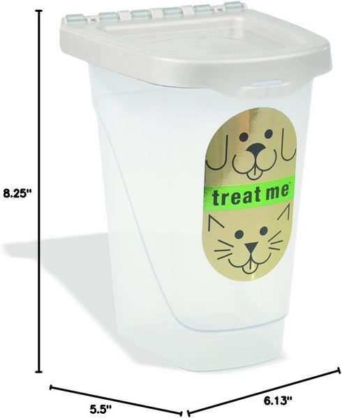 2 Van Ness Pets Airtight Dog Treat Container And Cat Food Storage, Pound Capacity