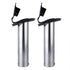 Hoffen 2Pcs Boat Stainless Steel Fishing Rod Holder Flush Mount with PVC Cap, 15/30/90 Degree