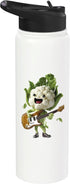 Funny Cauliflower Guitar Design Cauliflower Guitar Stainless Steel Insulated Water Bottle