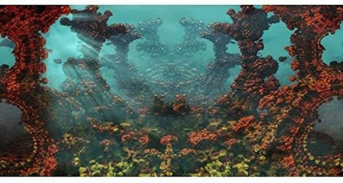 AWERT 48x18 inches Underwater Aquarium Background, Undersea World Fish Tank Background Vinyl