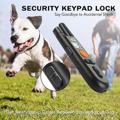 Dog Training Collar - Rechargeable Shock Collar with Beep, Vibration, Shock Modes, Rainproof, Long Remote Range