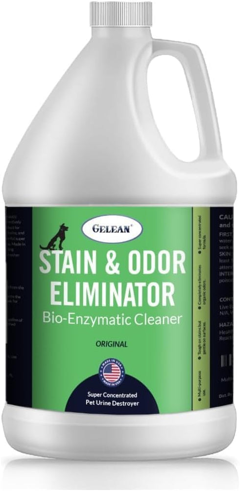 128oz Strong Stain & Odor Eliminator - Cats & Dog Enzymatic Urine Destroyer -MADE IN USA- Fresh Scent Multi-Purpose Pet