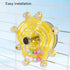 LEZHUJIA 5-Pack Interactive Rotating Treat Dispenser for Small and Medium Parrots Cage-Mounted Toy with Spinning Balls