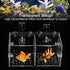 Fish Separation Breeder Box, Acrylic Fish Breeding Isolation Box Aquarium Hatchery Incubator Holder(B-20x10x10cm)