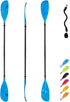 OCEANBROAD Adjustable Kayak Paddle - 86in/220cm to 94in/240cm Kayaking Oar with Paddle Leash