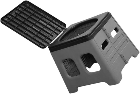 Garneck Portable Folding Toilet for Camping Outdoor Travel Potty Lid Compact Emergency