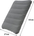 4Pack 16.5 10.5 Ultralight Inflatable Travel Pillow, Small Squared Flocked Fabric Air Pillow for Traveling, Holiday