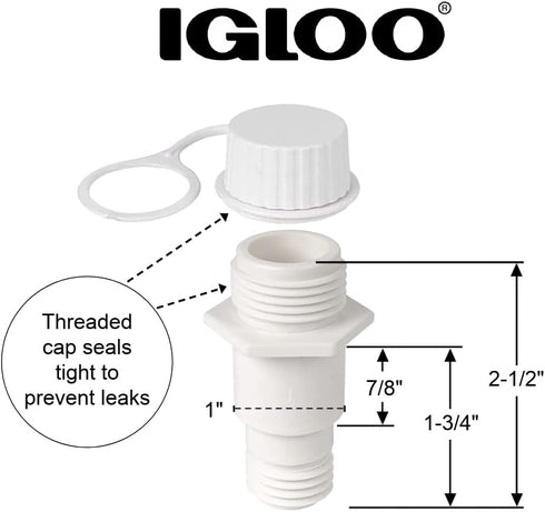 Igloo Replacement Threaded Drain Plug
