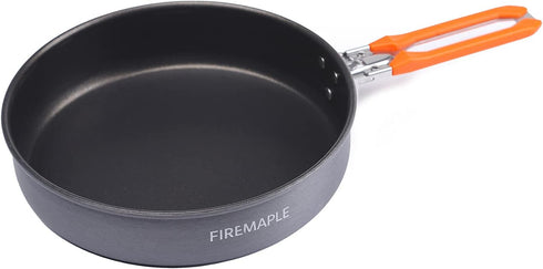 Fire-Maple 7.6 Inch Camping Frying Pan, Lightweight Nonstick Skillet for Cooking Egg Steak, Portable Outdoor Kitchen