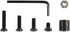 Quick Detach Swivels Stud Mount Base Adapter Kit - Includes 4 Screws, 1 Nut, and 1 Wrench