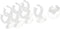 Aquarium Suction Cup, Tube Heater Clip Holder for Fish Tank (Clear, 8Pcs)