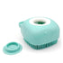 2-in-1 HamInWay Dog Bath Brush, Dog Grooming Brush with Built-in Shampoo Dispenser, Gentle Silicone Bristles for Bath
