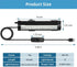 DaToo 6Inch IP68 Submersible Aquarium Light Fish Tank Light Bubbler Wall with Air Bubble Hole Waterproof Color Changing