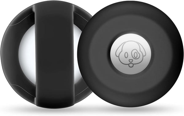 Airtag Holder for Dog Collar, Cibaabo Silicone Case Cover Compatible with Apple Airtags for 0.8-1.2inch Pet Collar