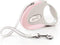 Flexi Style Retractable Dog Leash - 10 ft, Ergonomic, Durable, Tangle Free for Small Dogs, Pink/Rose