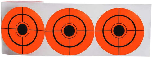 Remarkable Shooting Target Stickers, Self Adhesive Bright Fluorescent Orange Targets 3" Inch (250 Pack)