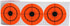Remarkable Shooting Target Stickers, Self Adhesive Bright Fluorescent Orange Targets 3" Inch (250 Pack)
