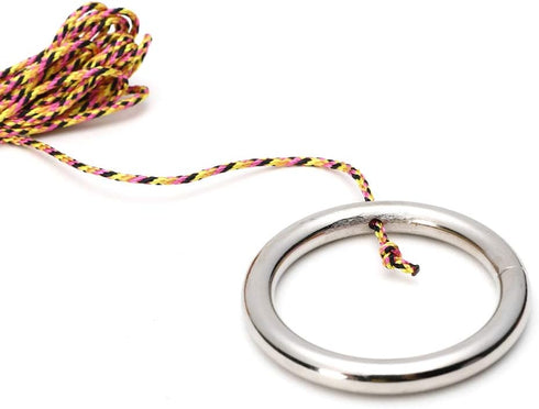 Hook and Ring Swing DIY Kit, Heavy-Duty Hardware and String Ring Toss Game for Indoor and Outdoor Use