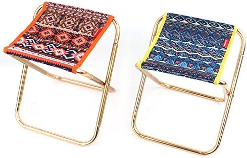 CRBWXONLIFE 7075 Aluminum Alloy Folding Stool, Portable Outdoor Aluminum Folding Chair for Camping, Fishing, and BBQ