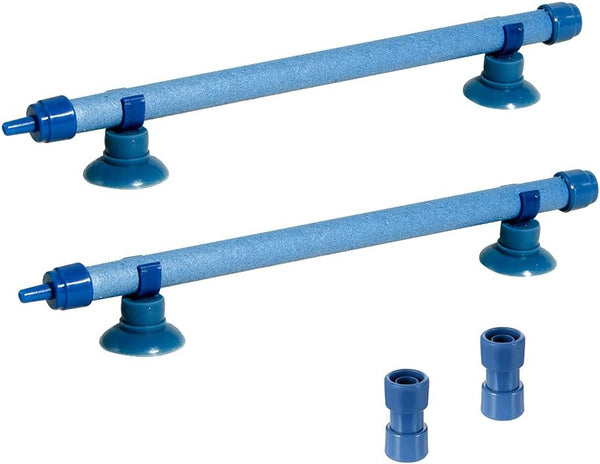 Quickun 10 Inch Aquarium Air Stone Bubble Wall Tube, Oxygen Diffuser Bar Accessory for Fish Tank, 2PCS