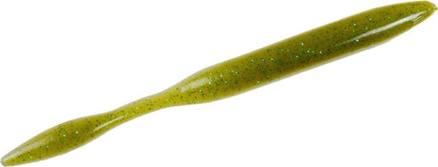 Strike King KVD Dream Shot Fishing Lure, Soft Plastic Worm, Coffee Scent, Hinged Tail, Salt Impregnated, Open Pour