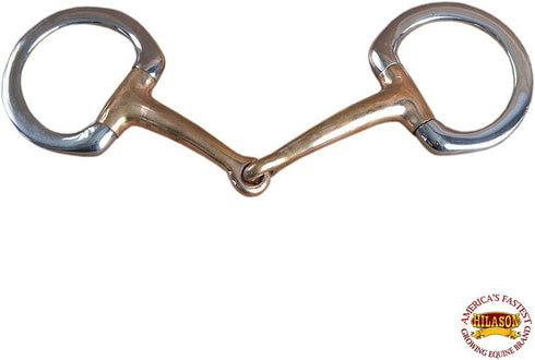 HILASON 5 in Mouth Snaffle Bit with Stainless Steel Eggbutt