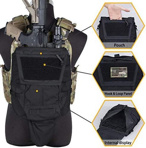 IDOGEAR Tactical Zip-on Panel Pouch Military Backpack Vest Accessory Bag for CPC AVS JPC2.0
