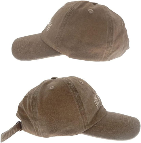 Vintage Baseball Cap Embroidery Los Angeles, Washed Denim Trucker Cap, 100% Cotton Sun Hat