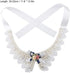 Pet Pearl Necklace, Teddy Adjustable Bow Tie with Pearl, Dogs Neck Collar for Wedding Party