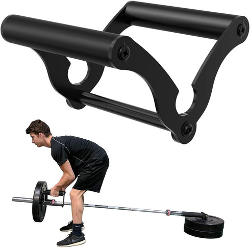 V Bar Landmine Handle Attachment for Barbell, Solid Multi-Grip with Non-Slip Rubber Handle, Fits Olympic Bars