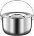 Cooking Pot Stainless Steel Camping Pot,Multipurpose Stockpot,Cookware Portable for Restaurant Cooking Home