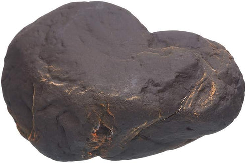Plecoceramics Cichlid Stone Decoration, Aquarium Cave for Cichlids, Betta, Small Fish - Fish Tank Hideaway Decor (Magma