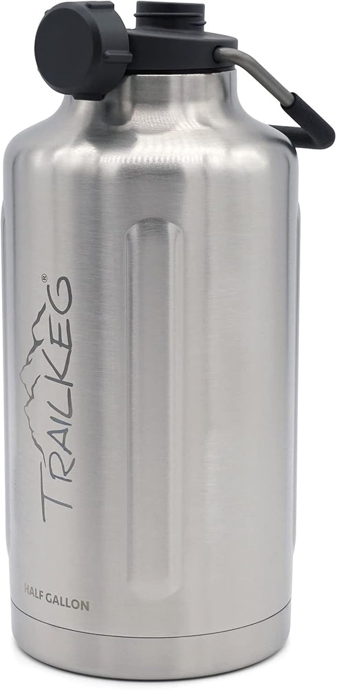 Sports Water Bottle, 64 oz Vacuum Insulated Stainless Steel, Double Walled, Hot for 12 Hours, Cold for 48 Hours