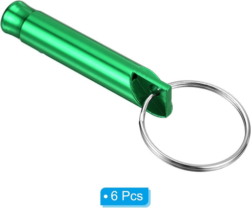 PATIKIL Emergency Whistles, Safety Whistle with Keychain for Outdoor Survival, Loud Sound Aluminum for Camping Hiking