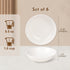 Ceramic Cat Food Bowl Set - Wide Shallow Cat Bowl for Whisker Fatigue Relief - Cute Cat Feeding Bowls - Flat Cat Dish - Cat Plates - Microwave and Dishwasher Safe - 6 Pack - 8.5 oz - 5.75 inch - White
