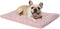 Washable Dog Bed Mat, Reversible Dog Crate Pad for Large Medium Small Dogs, 35 x 22 Inch, Pink