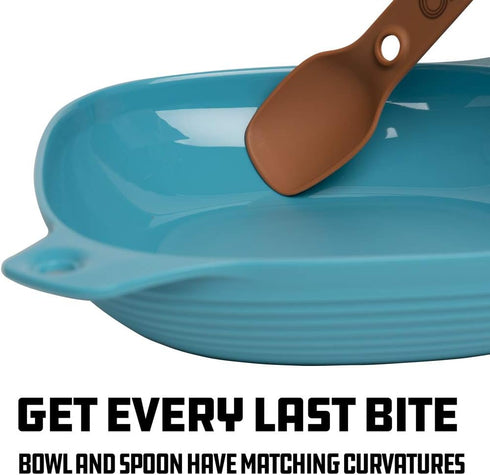 UCO 4-Piece Camping Mess Kit, Bowl, Plate, and 3-in-1 Spork Utensil Set for Outdoor Dining