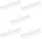 uxcell 8mm to 4mm 10 Way Aquarium Air Line Tubing Splitter Connector, Fish Tank Plastic Air Flow Divider (5pcs).