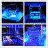 Vbakor 4 24'' 12V Sailboat Boat Led Strip Lights, Pcs Marine Interior Courtesy Deck Navigation Lights, Super Bright