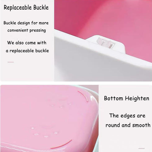 Mini Cat Litter Trash Can with Press Type Lid, Includes 60 Refill Bags for Cat Poop