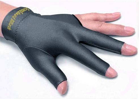 Scott Edward Billiard Gloves 10pcs/Set, 3 Open Fingers, Spandex for Left or Right Hand