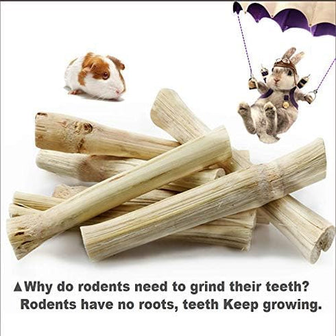 150G Rabbit Chew Toys, Rabbit Treats from Sweet Bamboo, Guinea Pig Chew Toys for Clean Teeth and Healthy Gums